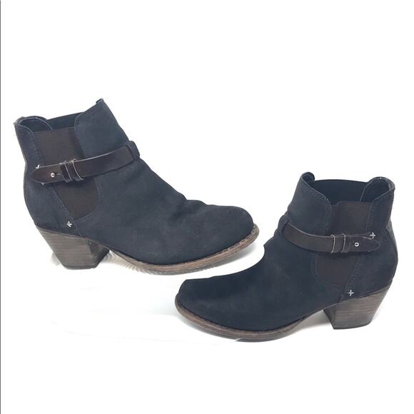 rag & bone Durham Chelsea Ankle Booties-Italian Waxed Suede-Size 37.5-US 7 1/2 - Picture 3 of 15